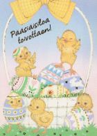 PÂQUES POULET ŒUF Vintage Carte Postale CPSM #PBP145.A - Easter