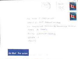 CANADA AFFRANCHISSEMENT COMPOSE SUR LETTRE POUR LA FRANCE 1993 - Cartas & Documentos