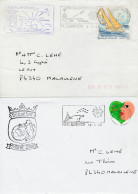 France Lot 6 Enveloppes Duquesne Meuse Jean Bart MYRRHE 2000 Balbuzard Flamme - Posta Marittima