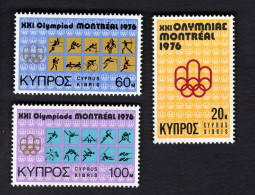 2024706281 1976 SCOTT 465 467  (XX) POSTFRIS MINT NEVER HINGED - 21ST OLYMPIC GAMES MONTREAL CANADA - Unused Stamps