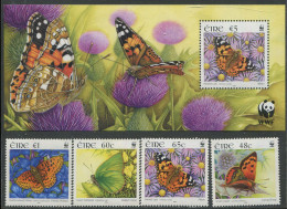 Ireland:Eire:Unused Stamps Serie And Block Butterflies, Butterfly, WWF, 2005, MNH - Unused Stamps