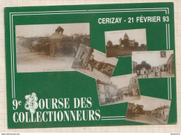 8AK3909 CERISAY   9e BOURSE DES COLLECTIONNEURS  1993 MULTI VUES  2  SCANS - Cerizay