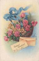 FLORES Vintage Tarjeta Postal CPSMPF #PKG060.A - Fiori