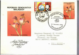 80177 -  Orchidée De   MADAGASCAR +   1  TP Non Dentelé - Madagascar (1960-...)