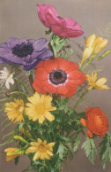 FLOWERS Vintage Ansichtskarte Postkarte CPA #PKE575.A - Fiori