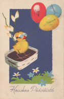 OSTERN HUHN EI Vintage Ansichtskarte Postkarte CPA #PKE305.A - Easter