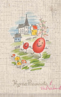 PASQUA UOVO Vintage Cartolina CPA #PKE163.A - Pâques