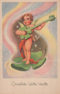 ANGELO Natale Vintage Cartolina CPSMPF #PKD757.A - Engelen