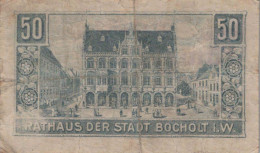 50 PFENNIG 1917 Stadt BOCHOLT Westphalia UNC DEUTSCHLAND Notgeld Banknote #PH135 - [11] Emissioni Locali