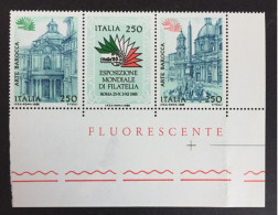 1985 - Italia - Esposizione Mondiale Di Filatelia - Lire 250 - Trittico - 1981-90:  Nuovi