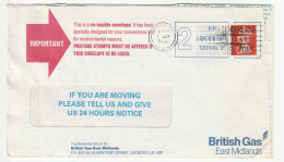 1990s British GAS 'ENVIRONMENTAL Reasons' Reusable ADVERT COVER  Sunderland GB Stamps Energy Environment - Protezione Dell'Ambiente & Clima