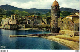 66 COLLIOURE N°10 Eglise Et Château Des Templiers Filets De Pêche étendus VOIR DOS - Collioure