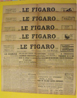 5 N° Le Figaro De 1946. Mauriac Indochine Nuremberg Rosenberg Franco Kurde D'Argenlieu Truman - Sonstige & Ohne Zuordnung