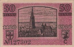 50 PFENNIG 1920 Stadt FREIBURG IM BREISGAU Baden UNC DEUTSCHLAND Notgeld #PA590 - [11] Local Banknote Issues