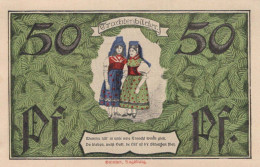 50 PFENNIG 1921 Stadt ERFURT Saxony UNC DEUTSCHLAND Notgeld Banknote #PB320 - [11] Emissions Locales