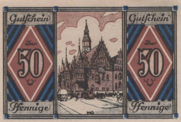 50 PFENNIG 1921 Stadt BRESLAU Niedrigeren Silesia UNC DEUTSCHLAND Notgeld #PH751 - [11] Emisiones Locales