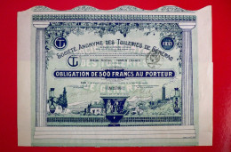 T-FR Société Anonyme Des Tuileries De Générac NIMES 1929 - Other & Unclassified