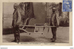 03 BOURBON L'ARCHAMBAULT N°333 Transports Chaise à Porteur Hommes Belles Moustaches En 1949 - Otros & Sin Clasificación