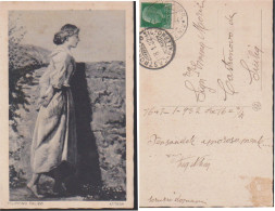 CARTOLINA FILIPPINO PALIZZI - ATTESA - VIAGGIATA 1932 - F. P. - STORIA POSTALE. - Altri & Non Classificati