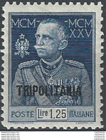 1926 Tripolitania Giubileo Lire 1,25 P. 11 MNH Sassone N. 25 - Otros & Sin Clasificación