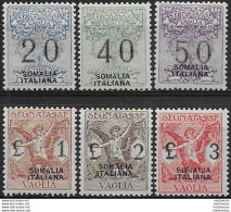 1926 Somalia Segnatasse Vaglia 6v. MNH Sassone N. 7/12 - Otros & Sin Clasificación