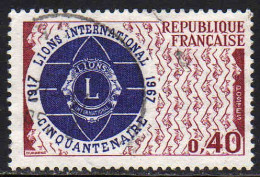 FRANCE : N° 1534 Oblitéré (Cinquantenaire Du Lions International) - PRIX FIXE - - Usados