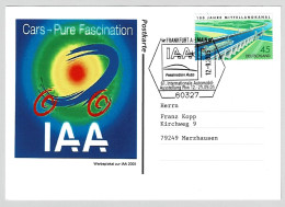 Deutschland 2005 Karte IAA Automobilausstellung Frankfurt - - Autos