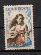French Polynesia -  1958 - Definitives, Polynesians - 1F  - Used - Used Stamps
