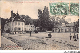 CAR-AATP2-21-0172 - CHATILLON-SUR-SEINE - La Mairie - La Sous Préfecture - La Poste - Chatillon Sur Seine
