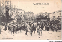 CAR-AATP1-06-0053 - NICE - Carnaval De Nice 1914 - Carnaval XIII Et Son Escorte - Carnaval