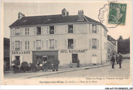 CAR-AATP11-91-0983 - SAVIGNY-SUR-ORGE - La Place De La Gare - Vendu En L'état - Savigny Sur Orge