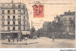 CAR-AATP11-92-0989 - CLICHY - La Place Victor-hugo Et Le Boulevard National - Clichy