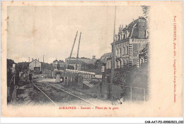 CAR-AATP11-80-0935 - AIRAINES - Place De La Gare - Andere & Zonder Classificatie