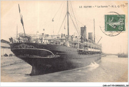 CAR-AATP9-76-0808 - LE HAVRE - "la Savoie" - Port