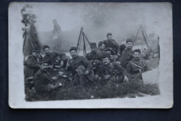 Carte Photo La Pause Des Biffins Vers 1914 - Oorlog, Militair