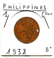 PHILIPPINES Commonwealth  1 Centavo  Hammer  KM179 193  B+ - Filippijnen