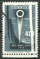 Turkey; 1958 National Industry Exhibition "Pleat ERROR" - Used Stamps