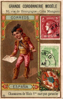 CHROMO GRANDE CORDONNERIE MODELE ORLEANS CORREOS ESPANA POSTIER BLASON ET TIMBRES - Andere & Zonder Classificatie