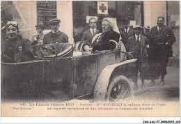 CAR-AAUP7-0460 - MILITAIRE - La Grande Guerre 1914 - Soissons - Mme MACHEREY La Vaillante Dame De France Qui Repondit - Guerre 1914-18