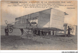 CAR-AAUP6-0444 - AVIATION - PAULHAN Sur Biplan Cellulaire Voisin - Moteur Rotatif Gnome - Classé 3 Dans Le Grand Prix - Aviateurs