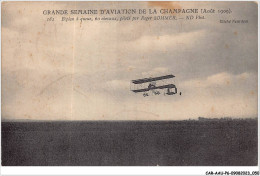 CAR-AAUP6-0438 - AVIATION - Biplane A Queue - 60 Chevaux Piloté Par Roger SOMMER - Airmen, Fliers