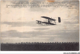 CAR-AAUP6-0437 - AVIATION - Comte De LAMBERT Sur Biplan Wrigbt-ariel - Classé 4 Dans Le Grand Prix De Champagne - Piloten