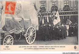 CAR-AAUP6-0424 - AVIATION - LES ZEPPELINS SUR PARIS - CRIMES ODIEUX DES PIRATES BOCHES - Mes Funerailles Nationales  - Ongevalen