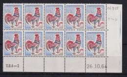 D 791 / LOT  N° 1331 COQ DE DECARIS 11EME TIRAGE COIN DATE DU 26/10/64 NEUF** - Collections