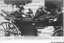 CAR-AAUP4-0251 - BELGIQUE - VOYAGE DES SOUVERAINS BELGES A PARIS - A Versailles - Arrivée De S.M Le Roi Et Du President - Other & Unclassified