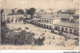 CAR-AAUP3-0201 - TUNISIE - TUNIS - La Gare Fancaise - En Etat - Tunisie