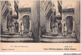 CAR-AAUP3-0167 - TUNISIE - Rue Du Chameau - Vues Stereoscopiques Julien Damoy - Tunisia