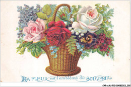 CAR-AAUP10-0687 - FANTAISIE - La Fleur Est L'embleme Du Souvenir - Andere & Zonder Classificatie