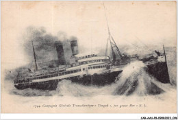 CAR-AAUP8-0565 - BATEAU - Compagnie Generale Transatlantique - TIMGAD - Par Grosse Mer  - Piroscafi