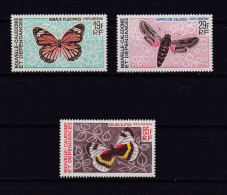 NOUVELLE-CALEDONIE 1967 PA N°92/94 NEUF AVEC CHARNIERE PAPILLONS - Nuevos